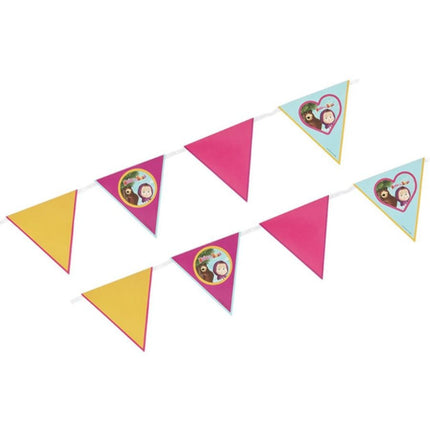 Masha et la ligne de drapeau de l'ours 3m