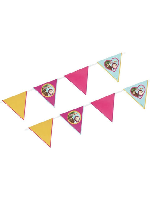 Masha et la ligne de drapeau de l'ours 3m