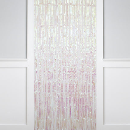 Rideau de porte blanc Perle 2m