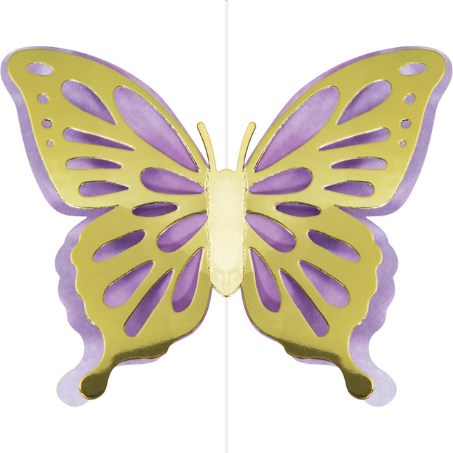 Décoration suspendue papillon 18cm 3pcs
