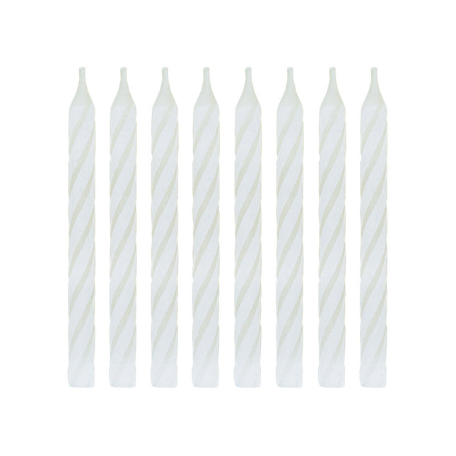 Bougies blanches 24pcs
