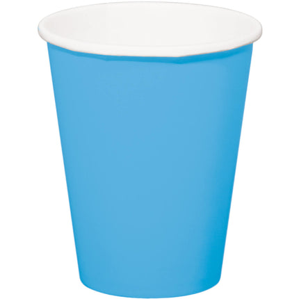 Gobelets bleus en carton 350ml 8pcs