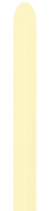 Ballons à modeler Nozzle Up Pastel Matte Yellow 152cm 50pcs