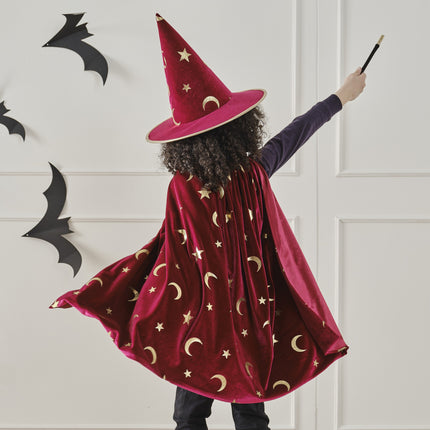 Cape d'Halloween Enfant Sorcière
