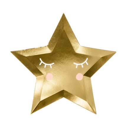 Assiettes Little Star Or 27cm 6pcs