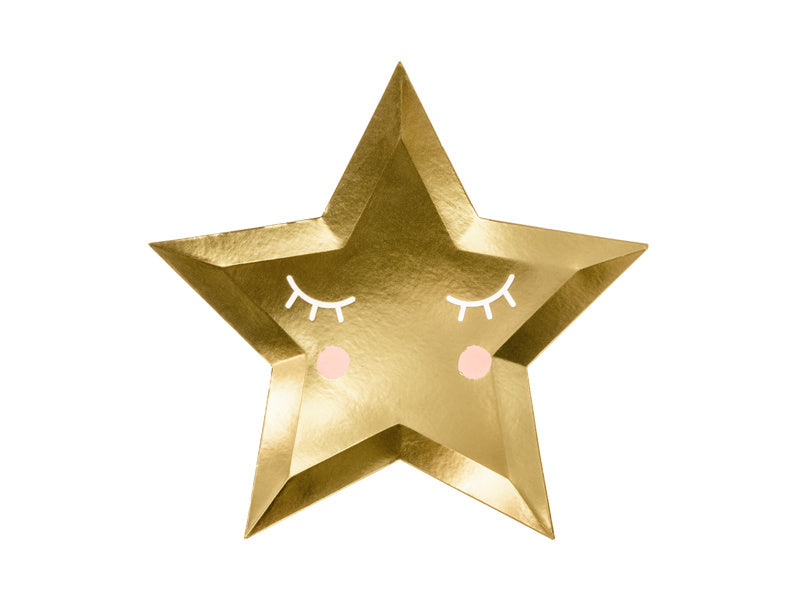 Assiettes Little Star Or 27cm 6pcs