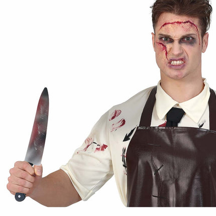 Halloween Faux couteau sang 39cm