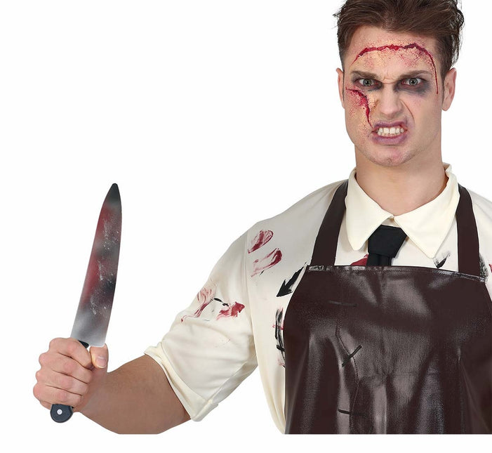 Halloween Faux couteau sang 39cm
