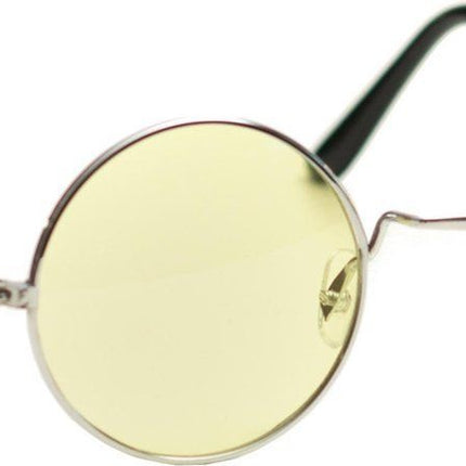 Lunettes hippies jaunes