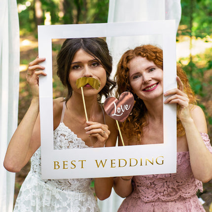 Cadre de photomaton pour le mariage