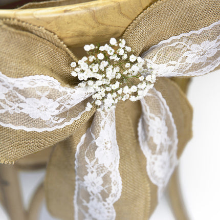 Décoration de chaise Jute 2.75m