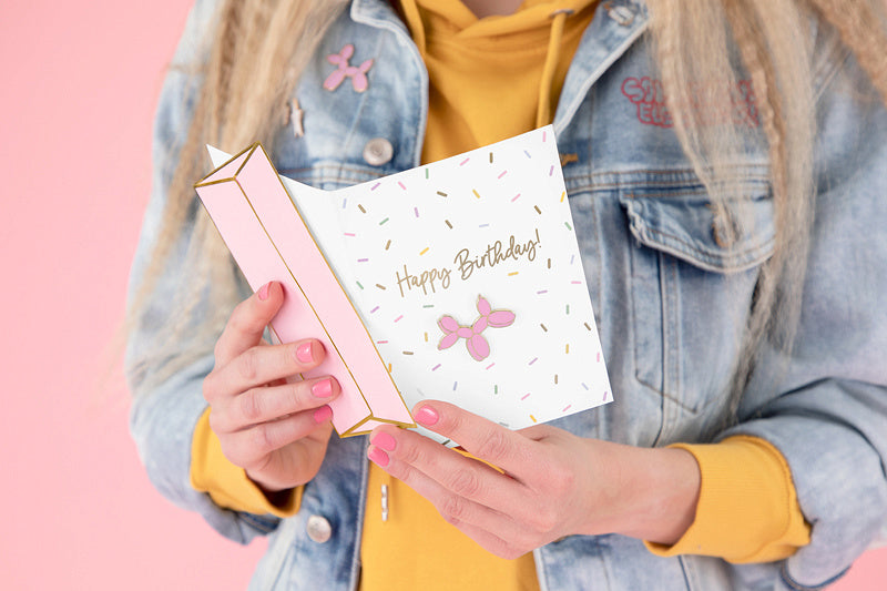 Carte de vœux Happy Birthday Dog 14.8cm