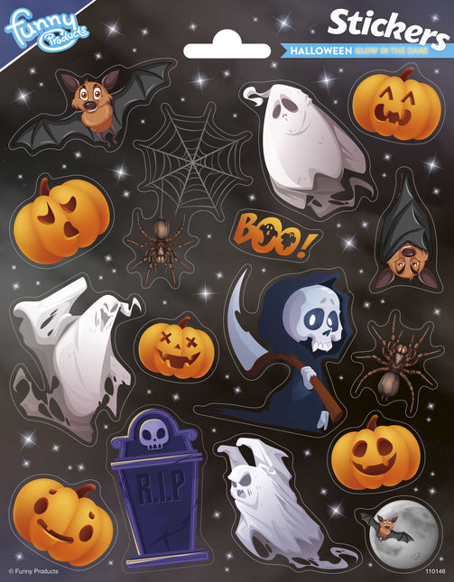 Autocollants d'Halloween qui brillent dans le noir