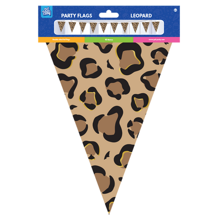 Brown Black Garland Panther Print 10m