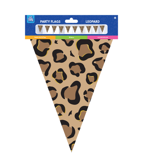 Brown Black Garland Panther Print 10m