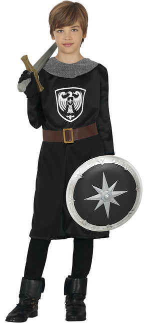 Costume de chevalier garçon noir