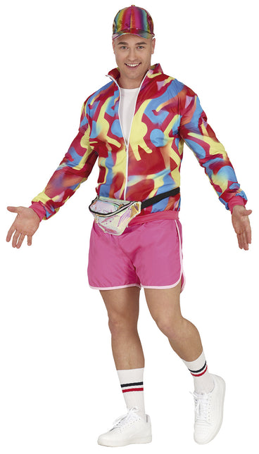 Neon 80S Costume Coloured Men's