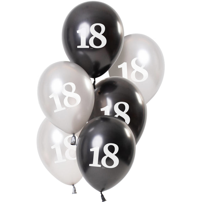 Ballons 18 ans 23cm 6pcs
