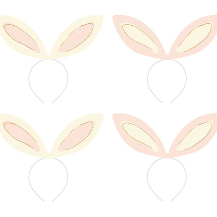 Bandeau de cheveux de lapin 4 pièces