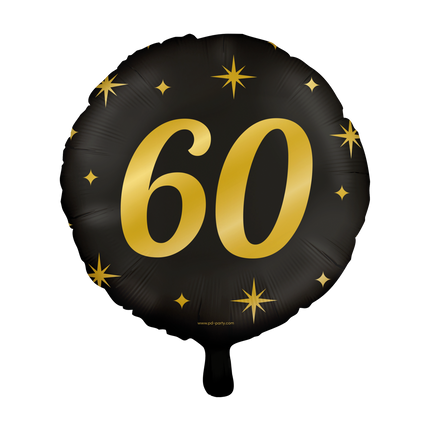 Ballon à l'hélium 60 ans vide 30cm