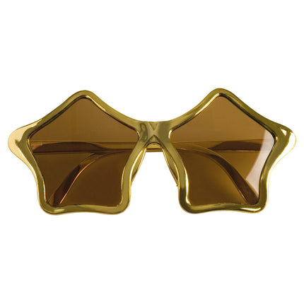 Lunettes dorées Étoile 2pcs