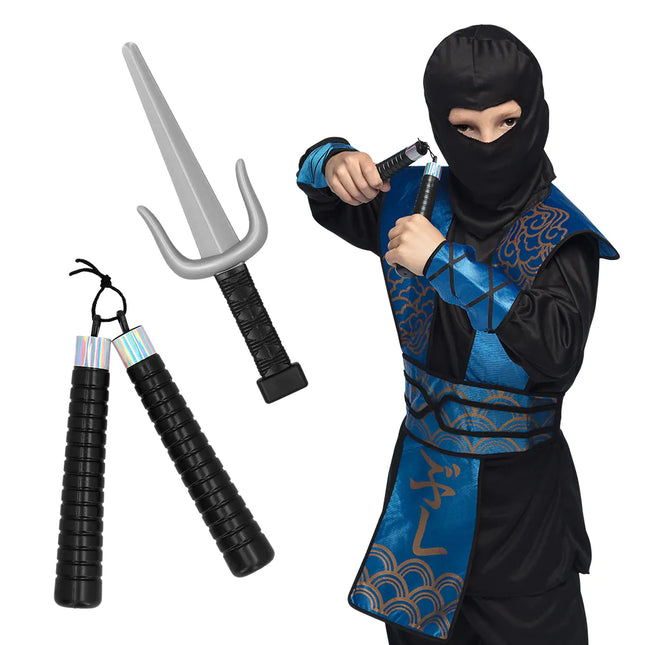 Set d'armes factices Ninja garçon 2 pièces
