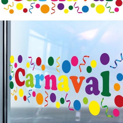 Autocollant de fenêtre Carnaval 75cm