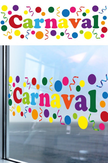 Autocollant de fenêtre Carnaval 75cm