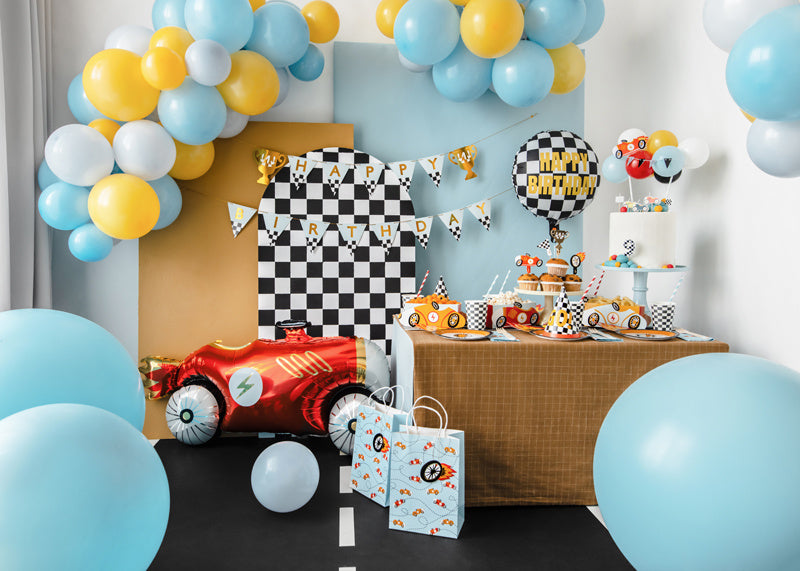 Happy Birthday Helium Balloon Race Flag Empty 35cm