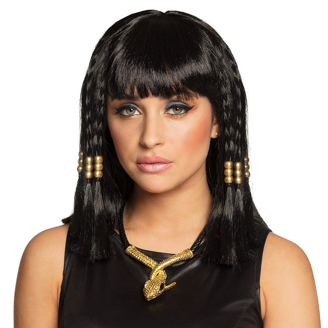 Perruque noire Cleo