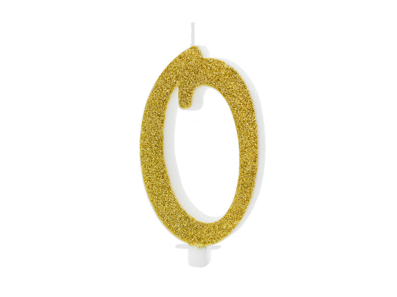 Bougie 0 an or 10cm