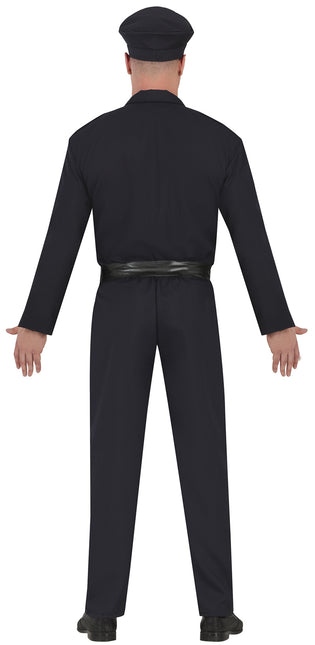 Costume de policier pour homme noir