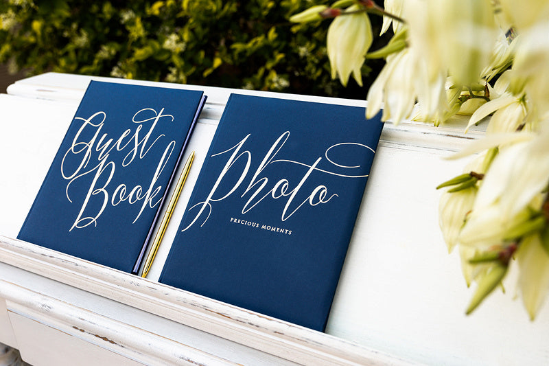Livre d'or bleu 24.5cm