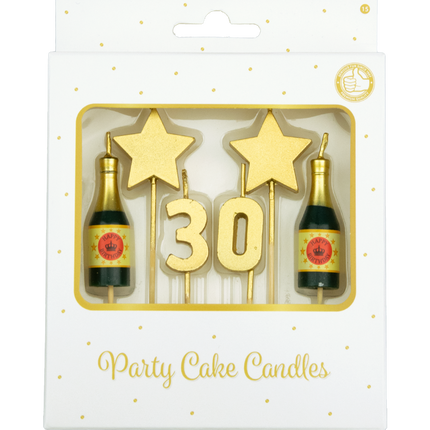 Bougies 30 ans Champagne 17.5cm