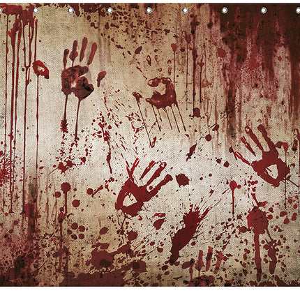 Rideau d'Halloween Mains Sanglantes
