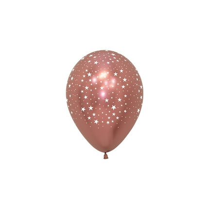 Ballons Étoiles Reflex Mix 12cm 50pcs