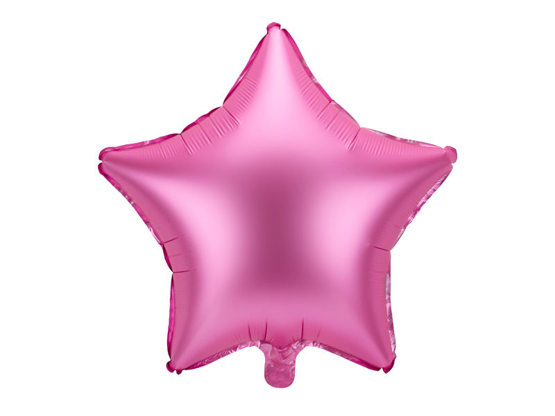 Ballon à l'hélium étoile rose vide 48cm