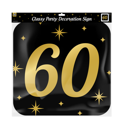 Plaque de porte 60 ans 50cm