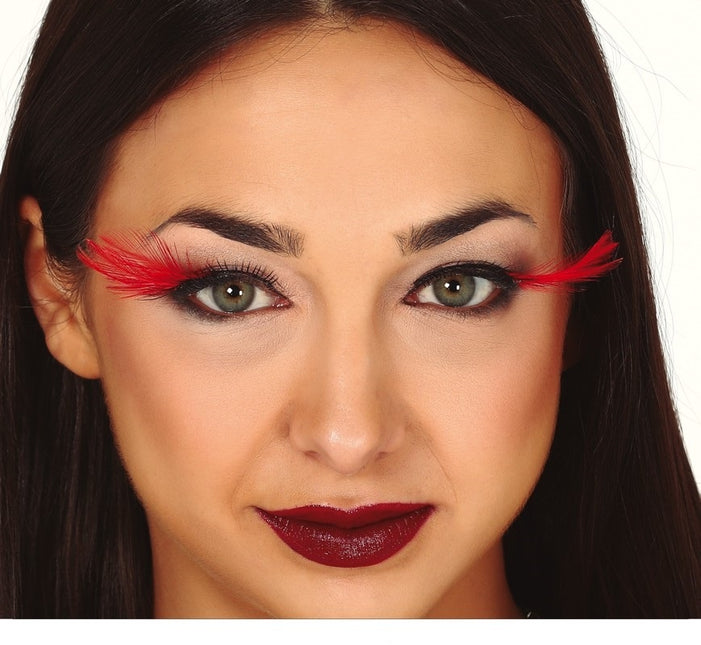 Colle rouge pour cils d'Halloween