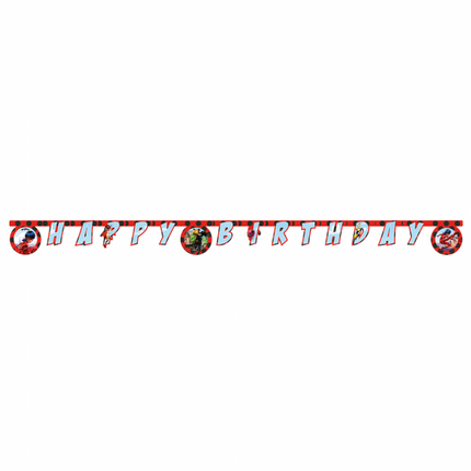 Guirlande de lettres miraculeuses Joyeux anniversaire 1.8m