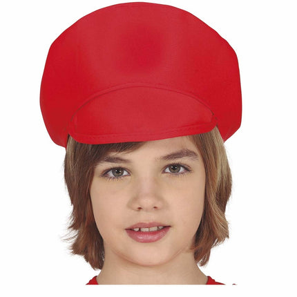 Casquette rouge enfant