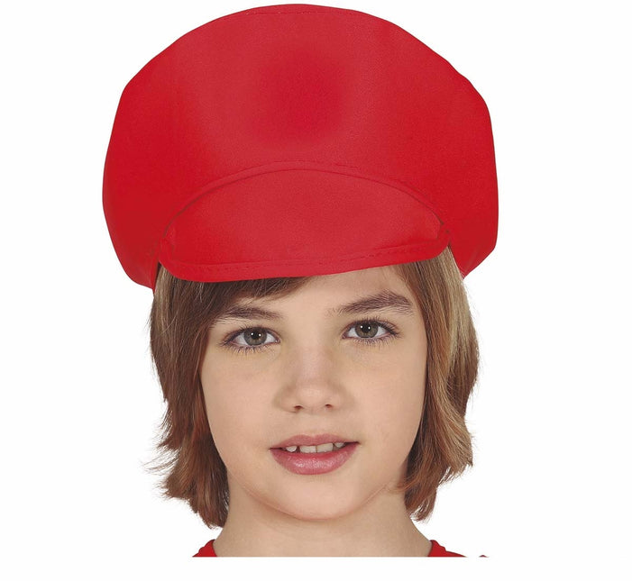 Casquette rouge enfant