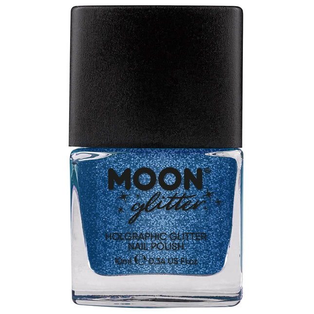 Vernis à ongles holographique Moon Glitter bleu 14ml