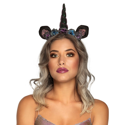 Bandeau à cheveux licorne violet