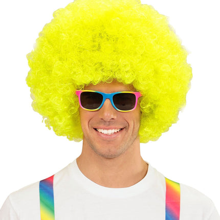 Lunettes jaunes bleues roses