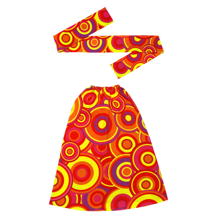 Kit d'accessoires Disco 70S Orange 2 pièces