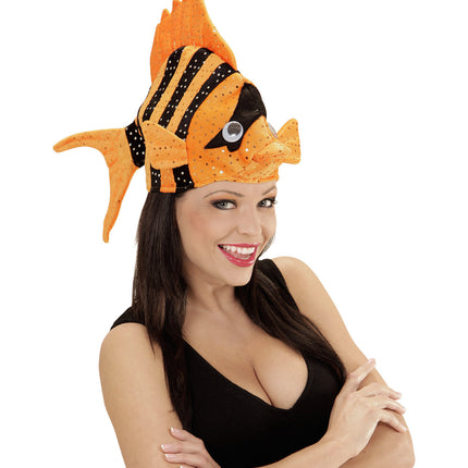 Chapeau de poisson orange