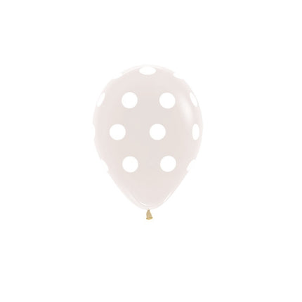 Ballons de baudruche Polka Dots Clear 12cm 50pcs