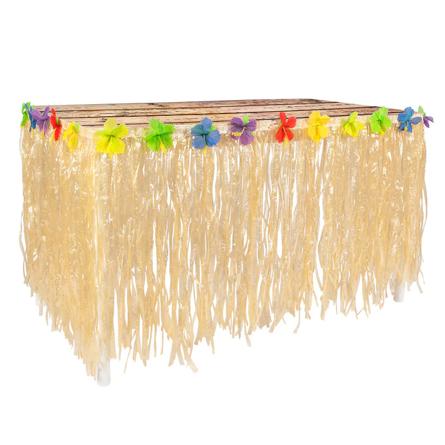Jupe de table Hawaii Naturelle 3m