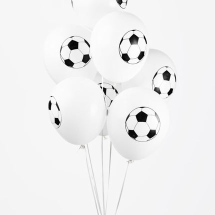 Ballons de football blancs 30.5cm 8pcs